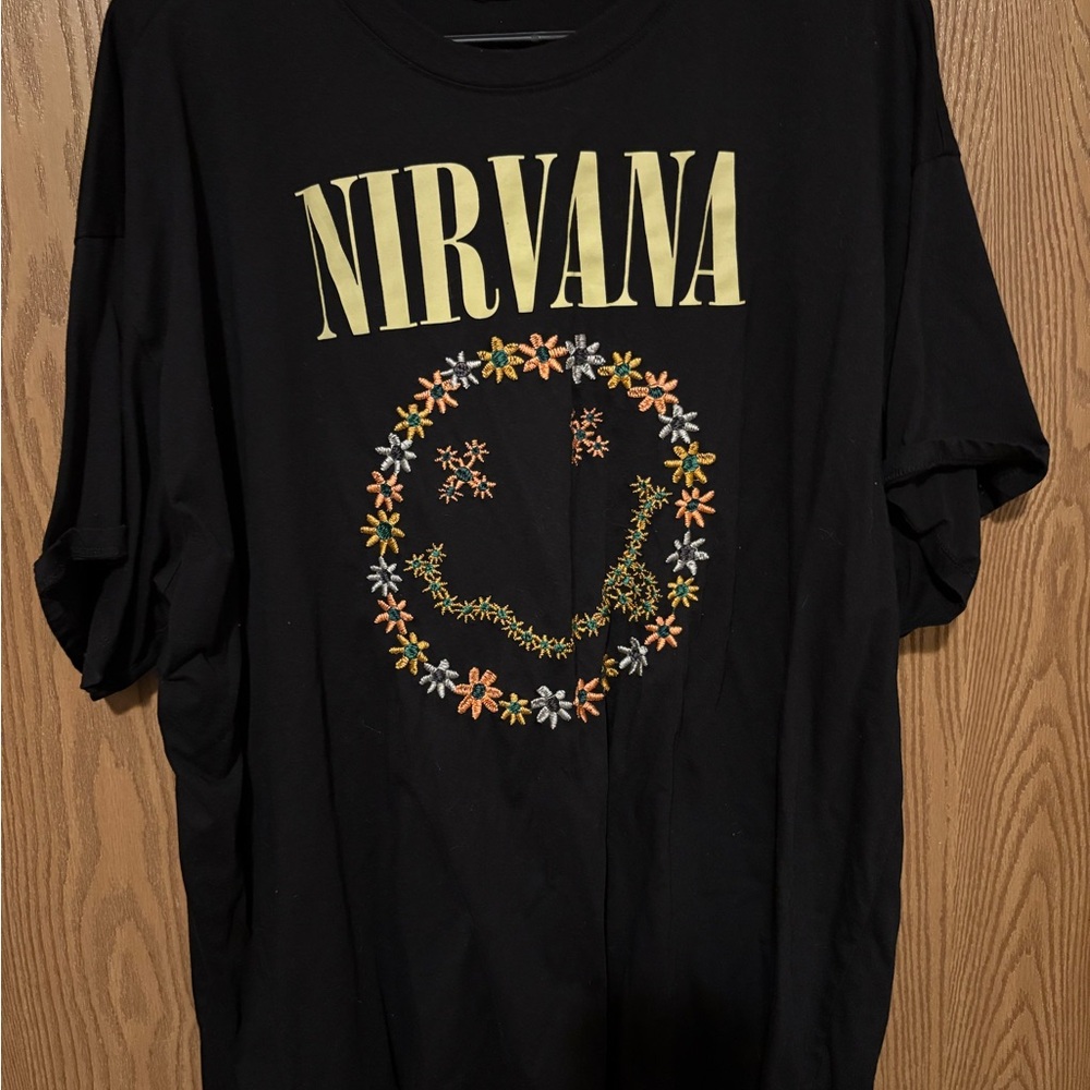 Nirvana Black Graphic T-Shirt